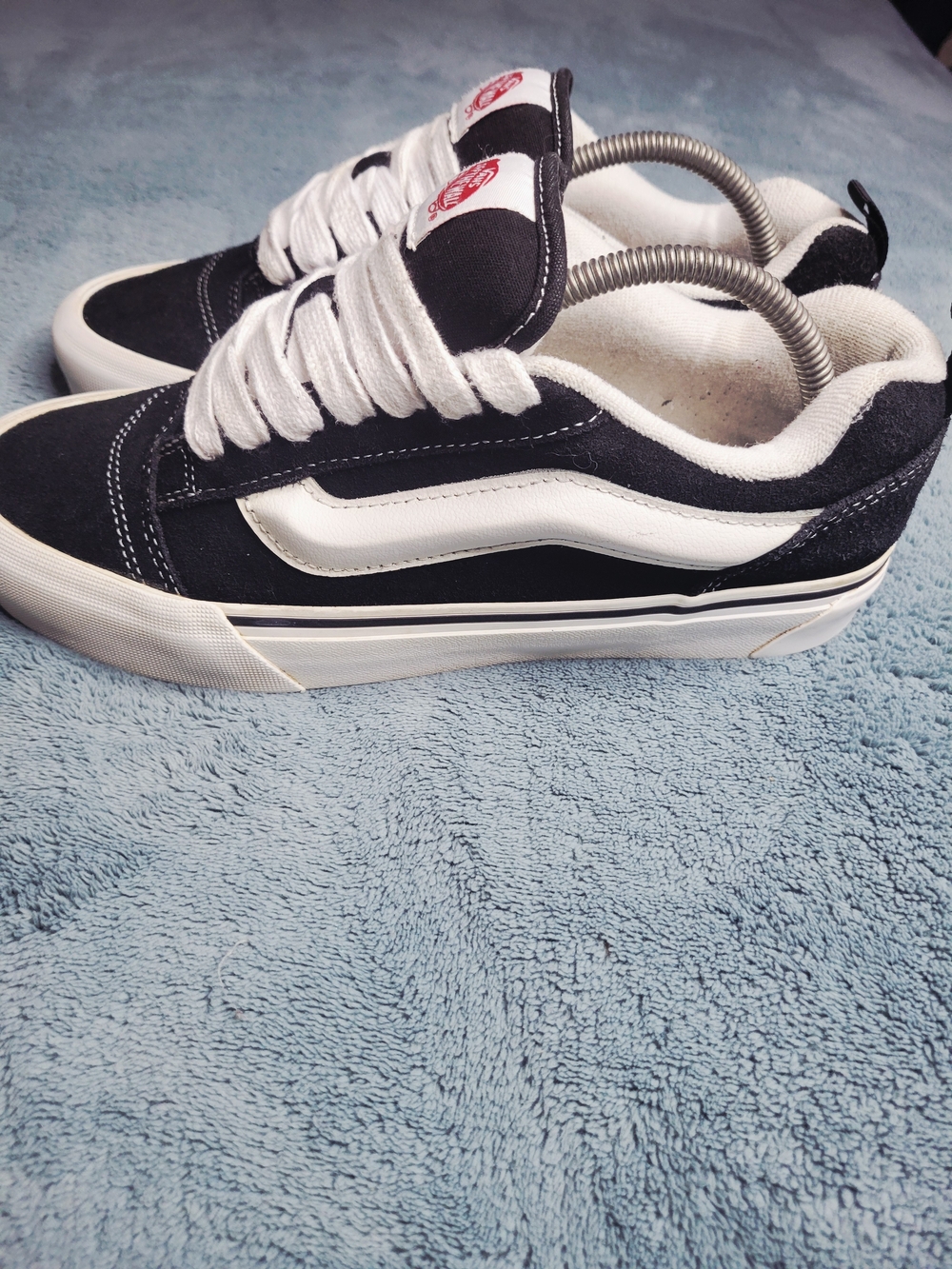 Vans Knu Skool Black/white Suede Shoe Size 8.5 Mens, 10 Womens Unisex